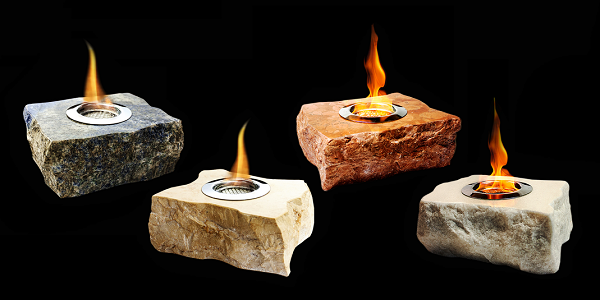 На фото слева направо – «Камень удачи», «Камень руководителя», «Камень влюбленных» и «Семейный камень».