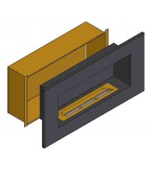 Теплоизоляционный корпус для встраивания в мебель для очага 1800 мм (ZeFire)