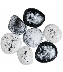Камни черно-бело-серые - 7 шт (ZeFire)