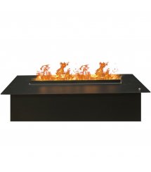 Электрокамин 3D CASSETTE 630 с черной панелью (RealFlame)