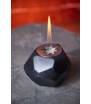 Биосвеча с гранями черная матовая (OGNIVDOM)