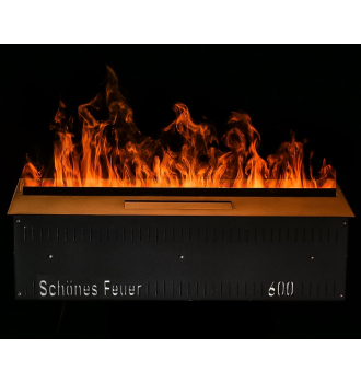 Электрический очаг Schones Feuer 3D FireLine 600 со стальной крышкой