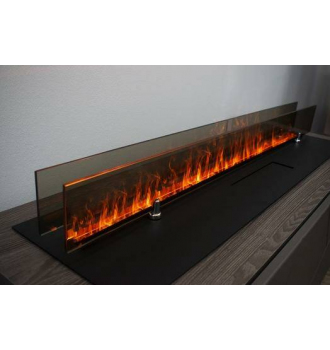 Декоративное стекло Schones Feuer FireLine 600 черное