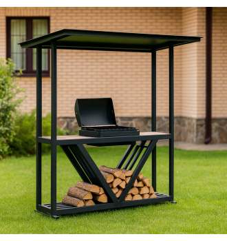 Мангал Лофт V2 с крышей (ZeFire)