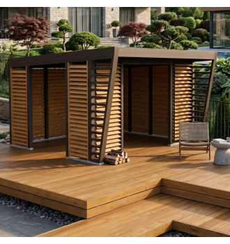 Беседка модульная Вуд 3х3 ZEFIRE