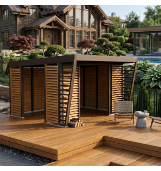 Беседка модульная Вуд 3х4 ZEFIRE