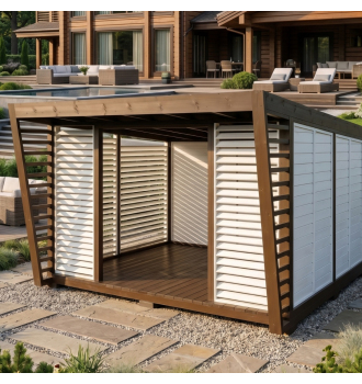 Беседка модульная Вуд 3х5 ZEFIRE